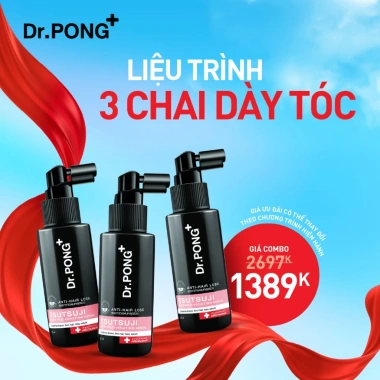 Serum Dr.PONG Tsutsuji - Giảm rụng tóc, kích thích mọc tóc, chăm sóc da đầu, giá chỉ 675.000₫
