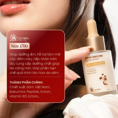 Serum Dưỡng ẩm Da Mặt Sâm 1.700 Ngừa Lão Hoá, Mờ Nếp Nhăn & Đốm Nâu, Cỏ Mềm 30ml - Giá Ưu Đãi 540.000₫