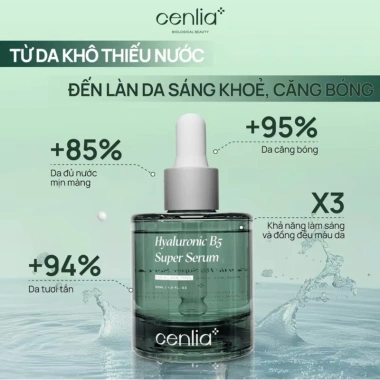 Serum Dưỡng Ẩm & Phục Hồi Da HA B5 CENLIA 30ml - Dưỡng ẩm sâu, tái tạo, giảm nếp nhăn 289.000₫
