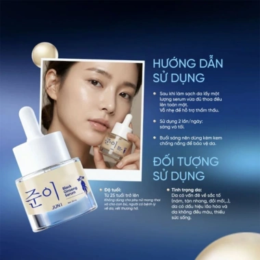 Serum Dưỡng Da Chống Lão Hóa Nhân Sâm Đen JUNI - Xóa Năn, Chống Chảy Xệ 165k 2