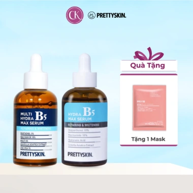 Serum Dưỡng Trắng B5 Hydra Max PrettySkin - Dưỡng ẩm, phục hồi, da thô ráp - Giá 465.000₫ giảm 20% - Cuckushop