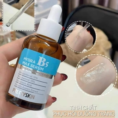 Serum Dưỡng Trắng B5 Hydra Max PrettySkin - Dưỡng ẩm, phục hồi, da thô ráp - Giá 465.000₫ giảm 20% - Cuckushop 8 Serum Dưỡng Trắng B5 Hydra Max PrettySkin - Dưỡng ẩm, phục hồi, da thô ráp - Giá 465.000₫ giảm 20% - Cuckushop 8