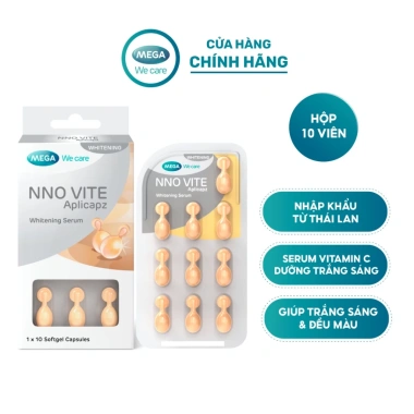 Serum Dưỡng Trắng Da NNO VITE Mega We Care 10 Viên - Vitamin C E, Bisabolol, Mờ Đốm Nâu, Giá Ưu Đãi 125.000 VND Serum Dưỡng Trắng Da NNO VITE Mega We Care 10 Viên - Vitamin C E, Bisabolol, Mờ Đốm Nâu, Giá Ưu Đãi 125.000 VND