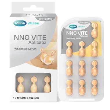 Serum Dưỡng Trắng Da NNO VITE Mega We Care 10 Viên - Vitamin C E, Bisabolol, Mờ Đốm Nâu, Giá Ưu Đãi 125.000 VND