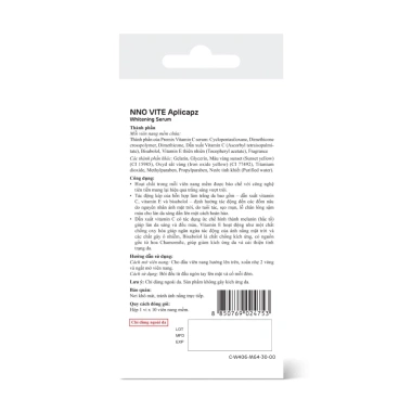 Serum Dưỡng Trắng Da NNO VITE Mega We Care 10 Viên - Vitamin C E, Bisabolol, Mờ Đốm Nâu, Giá Ưu Đãi 125.000 VND