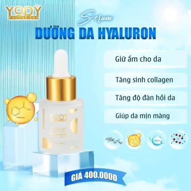 Serum Dưỡng Trắng Da Phục Hồi Hyaluronic Fresh Collagen Yody White Da Mềm Mịn Cấp Ẩm 400k