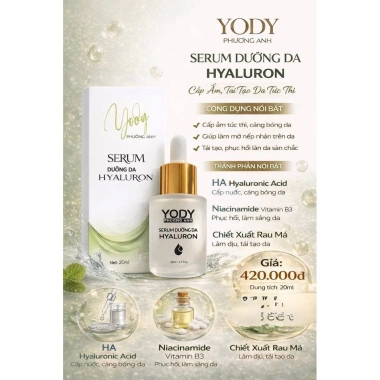 Serum Dưỡng Trắng Da Phục Hồi Hyaluronic Fresh Collagen Yody White Da Mềm Mịn Cấp Ẩm 400k