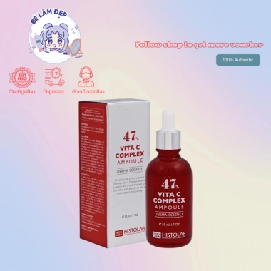 Serum Dưỡng Trắng HISTOLAB Vita C Complex 47% - Đỏ 50ml, Giá 444.000đ, Sáng, Chống Lão Hóa