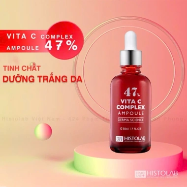 Serum Dưỡng Trắng Sáng Da Histolab Vita C Complex 47% Ampoule Không Cồn 50ml Giá 840.000 Chống lão hóa