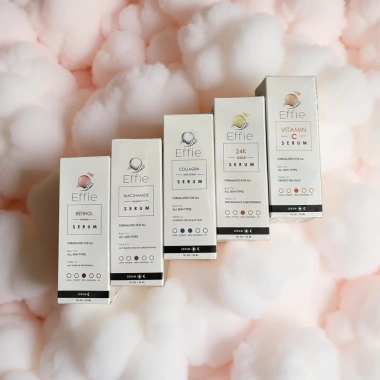 Serum Effie Anh Quốc 5 Collagen, Niacinamide, Retinol, Vitamin C, 24K Gold - Sáng Da, Căng Bóng, Phục Hồi, Giá 85.000₫