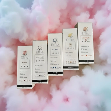Serum Effie Anh Quốc 5 Collagen, Niacinamide, Retinol, Vitamin C, 24K Gold - Sáng Da, Căng Bóng, Phục Hồi, Giá 85.000₫