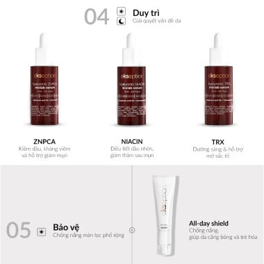 Serum Ekseption Hyaluronic Niacin HA 5% B3 Sáng da mờ thâm mụn 10ml giá 176.000đ