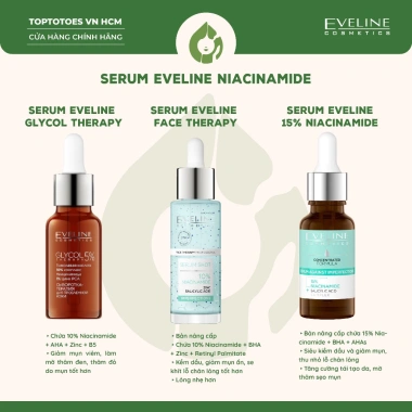 Serum Eveline 10% Niacinamide – Giảm mụn, thâm, thu nhỏ lỗ chân lông nhập khẩu 2 Serum Eveline 10% Niacinamide – Giảm mụn, thâm, thu nhỏ lỗ chân lông nhập khẩu 2