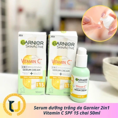 Serum Garnier Brightening Vitamin C SPF15 - Trắng Da, Giảm Thâm Nám, Hàng Úc 50ml 3