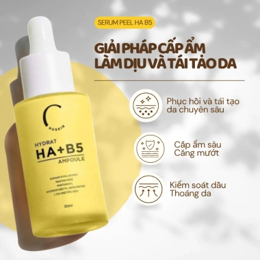 Serum HA B5 Vàng phục hồi da sau Peel - Cấp ẩm, làm dịu, giảm đỏ, tái tạo nhanh, giá 450.000 VND