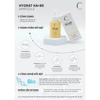 Serum HA B5 Vàng phục hồi da sau Peel - Cấp ẩm, làm dịu, giảm đỏ, tái tạo nhanh, giá 450.000 VND