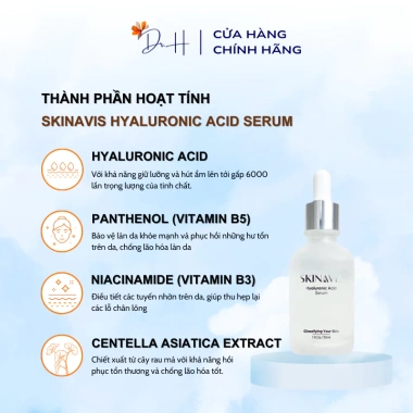 Serum HA Skinavis 30ml Cấp Ẩm, Phục Hồi Da Với HA & Niacinamide - Mọi Loại Da 4
