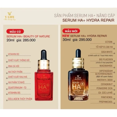 Serum HA V LIFE 30ml Chính Hãng – Cấp Ẩm, Dưỡng Da, Phục Hồi Da Hư Tổn, Trắng Sáng – Giá 315.000đ