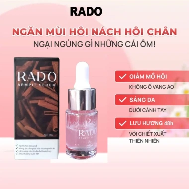 Serum Hôi Nách RADO 2 in 1: Đánh Bay Mùi Hôi Nách, Chân, Cơ Thể, Dành Cho Nam Nữ, Giá 99.000₫ 2 Serum Hôi Nách RADO 2 in 1: Đánh Bay Mùi Hôi Nách, Chân, Cơ Thể, Dành Cho Nam Nữ, Giá 99.000₫ 2