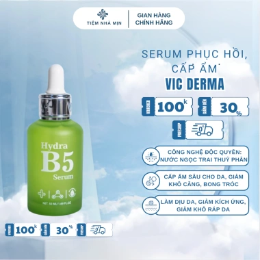 Serum Hydra B5 Vic Derma 50ml Phục hồi, cấp ẩm sâu, da khỏe mạnh, giảm giá 425k