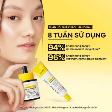 Serum + Kem dưỡng sáng mờ thâm nám Goldnexamic 10x Anodin - Skin Studio 610k 5
