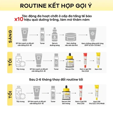 Serum + Kem dưỡng sáng mờ thâm nám Goldnexamic 10x Anodin - Skin Studio 610k 6