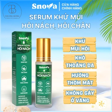 Serum khử hôi nách chân Snova son lăn khử mùi nam nữ giảm mồ hôi ố vàng 150.000₫