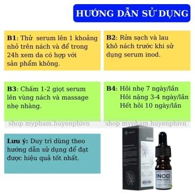 Serum khử mùi hôi nách INOD Huyền Phi: Giảm mùi hôi nách & chân, Giá 209.000₫ 6