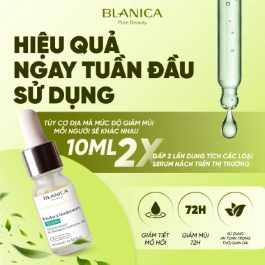 Serum khử mùi nách BLANICA Perfect Underarm 10ml hương bạc hà - giảm tiết mồ hôi, 169k 3