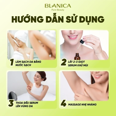 Serum khử mùi nách BLANICA Perfect Underarm 10ml hương bạc hà - giảm tiết mồ hôi, 169k 8