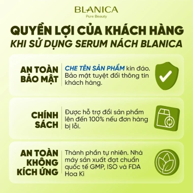 Serum khử mùi nách BLANICA Perfect Underarm 10ml hương bạc hà - giảm tiết mồ hôi, 169k 9