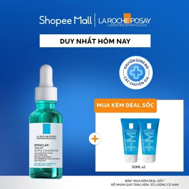Serum La Roche-Posay Effaclar 30ml - Dưỡng chất 3 tác động giảm mụn, sebum, viêm - 1.059.000đ
