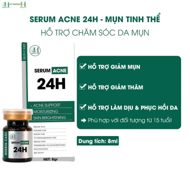 Serum mụn 24h HERRIN CARE Skin Regeneration 8ml - Giá ưu đãi 500k, giảm mụn nhanh, tái tạo da