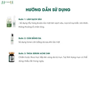 Serum mụn 24h HERRIN CARE Skin Regeneration 8ml - Giá ưu đãi 500k, giảm mụn nhanh, tái tạo da