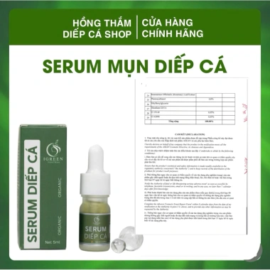 Serum Mụn Diếp Cá IGREEN 10ml - Giảm Mụn, Thâm, Se Khít Lỗ Chân Lông, Đều Màu Da, Tặng Bông Rửa Mặt - 169.000đ 7