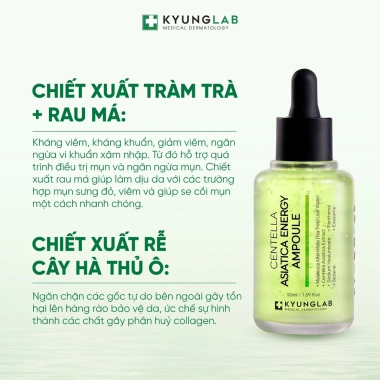 Serum Mụn KyungLab Centella Asiatica 50ml – Giảm mụn, làm dịu, phục hồi da nhạy, 521.100₫
