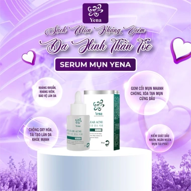 Serum mụn Yena giảm giá 390k - Ngừa mụn, se khô, làm sáng da, giá gốc 495.300 Serum mụn Yena giảm giá 390k - Ngừa mụn, se khô, làm sáng da, giá gốc 495.300