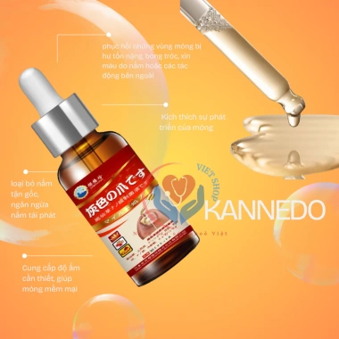 Serum Nấm Móng Nhật Bản Kannedo 30ml - Kháng Khuẩn, Giảm Nấm, Phục Hồi & Dưỡng Móng Khỏe