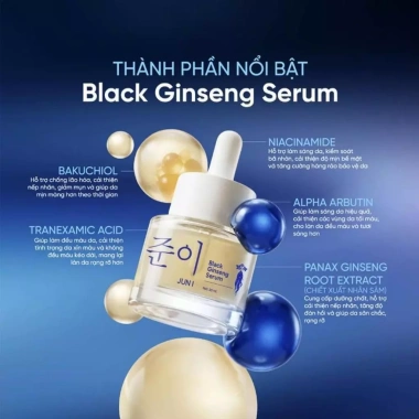 Serum Nhân Sâm Đen LUNYS 20ml – Mờ Thâm Nám, Trắng Sáng, Chống Lão Hóa, 169k 3
