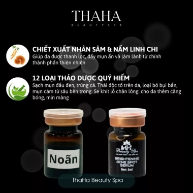 Serum Noãn Thực Vật MH Beauty Spa - Giảm Mụn, Gom Cồi, Kiềm Dầu, Phục Hồi Da - 65k