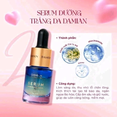 Serum Organic Damian Trắng Da 15ml - Dưỡng ẩm, sáng da, giảm thâm, giá 65.000đ