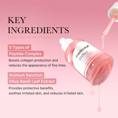 Serum Peptide Medicube PDRN 30ml Kích ứng thấp, Điểm tối, Kính phát sáng, Vitamin C, Da sáng, 190.850₫