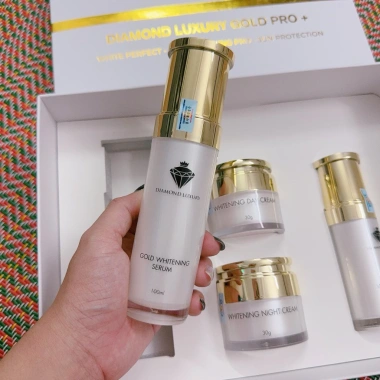Serum Phục Hồi Diamond Gold Whitening 100ml - Trắng Da, Nám Sáng, Giá 580k