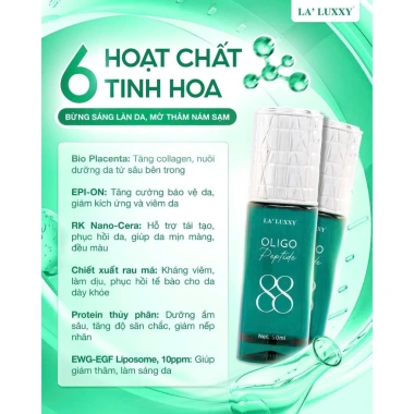 Serum Phục Hồi & Sửa Chữa Tế Bào Oligo Peptide 88 Laluxxy - Tái Tạo Da, Giảm Nếp Nhăn, Dưỡng Sâu, Giá Ưu Đãi 920k 3