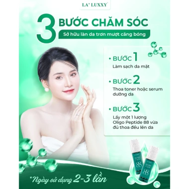 Serum Phục Hồi & Sửa Chữa Tế Bào Oligo Peptide 88 Laluxxy - Tái Tạo Da, Giảm Nếp Nhăn, Dưỡng Sâu, Giá Ưu Đãi 920k 6