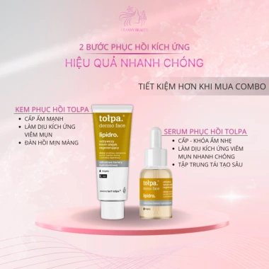 Serum Phục Hồi Tolpa CHANNY 30ml Giảm viêm mụn, làm dịu kích ứng, tăng đàn hồi da 445.000₫