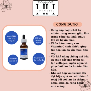 Serum PRETASA tinh chất cấp ẩm B5 Hyaluronic 30ml - Phục hồi da, dưỡng ẩm sâu, giảm giá 22%