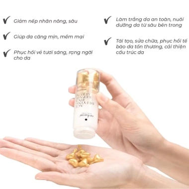 Serum Sakura Age Defying DNA Repair 7 viên - Dưỡng da chống lão hóa, phục hồi, túi zip, 226.800 VND