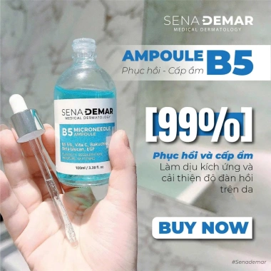 Serum SENADEMAR B5 Microneedle Ampoule 100ml - Tinh chất phục hồi, dưỡng trắng, cấp ẩm sâu, giảm giá tới 590k