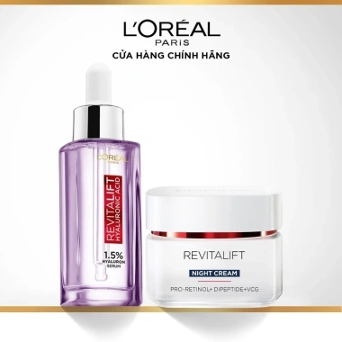 Serum siêu cấp ẩm L'Oreal Revitalift HA 1.5% 30ml + Kem dưỡng Revitalift 50ml - Căng sáng da, 878k 11